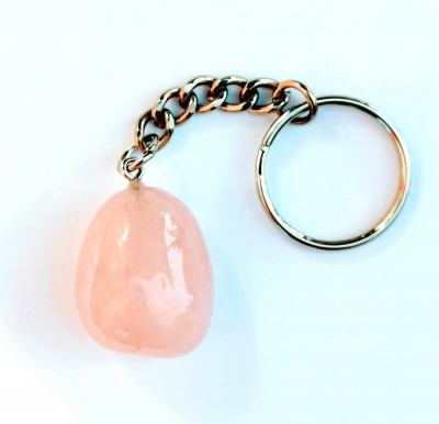 Birth Stone Keyring - Taurus - Rose Quartz